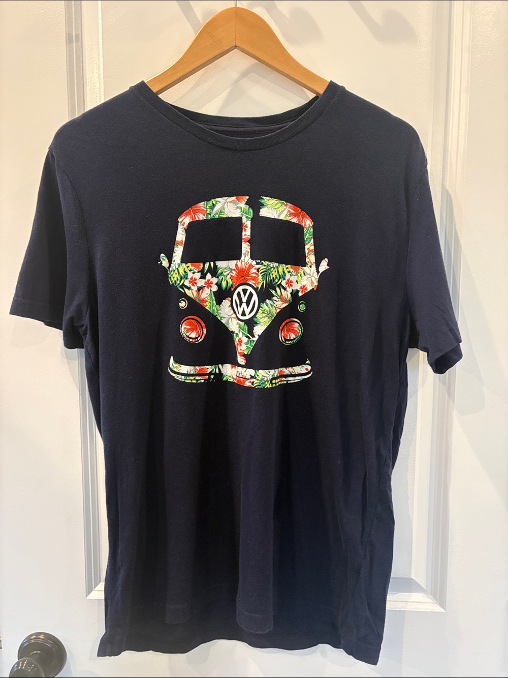 Gap Navy Volkswagen Floral Camper Graphic Tee